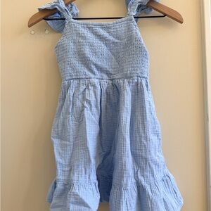 Light Blue Kids Ruffled dress size 6/7